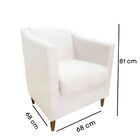 Poltrona Decorativa Recepção Consultório Tila Suede Vermelho