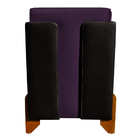 Poltrona Decorativa Recepção Eloá Corino E Veludo - V8 Decor