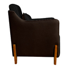 Poltrona Decorativa Recepção Eloá Corino E Veludo - V8 Decor