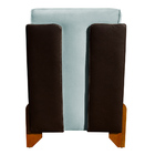 Poltrona Decorativa Recepção Eloá Corino E Veludo - V8 Decor