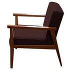 Poltrona Decorativa Recepção Vitória Suede Vermelho Bordô