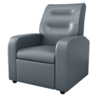 Poltrona Decorativa Reclinável Cecilia Sintetico Chumbo