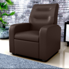 Poltrona Decorativa Reclinável Cecilia Sintetico Marrom