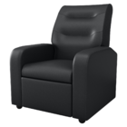 Poltrona Decorativa Reclinável Cecilia Sintetico Preto