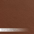 Poltrona Decorativa Reclinável Elétrica Moroni Couro Caramelo