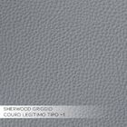 Poltrona Decorativa Reclinável Elétrica Moroni Couro Cinza G4