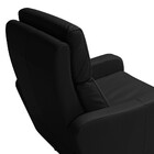 Poltrona Decorativa Reclinável Elétrica Moroni Couro Preto G4