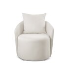 Poltrona Decorativa Redonda Califórnia Nude