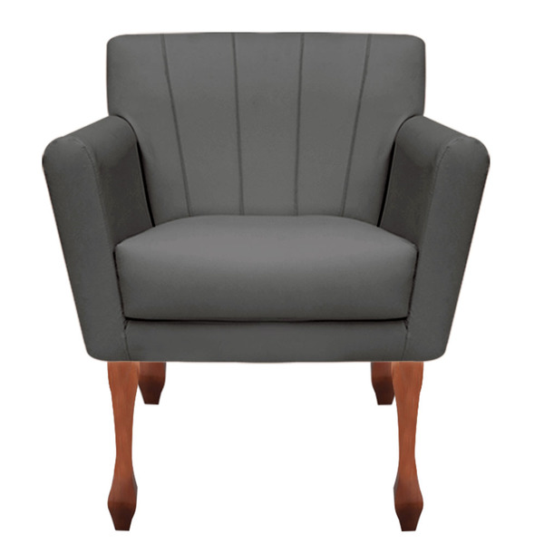 Poltrona Decorativa Resistente Confortável Para Sala Decoraçã