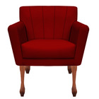 Poltrona Decorativa Resistente Confortável Para Sala Decoraçã