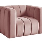 Poltrona Decorativa Retrô Moderna Sala De Estar Rosê