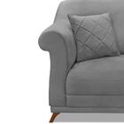 Poltrona Decorativa Retro Polo Com Almofada Veludo Ezz