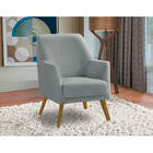 Poltrona Decorativa Retrô Recepção Magali Lisa Veludo Cinza C