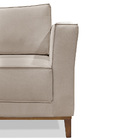 Poltrona Decorativa Riva Linho Rústico Areia - Loja Sheep