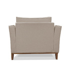 Poltrona Decorativa Riva Linho Rústico Areia - Loja Sheep