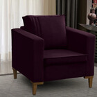 Poltrona Decorativa Riviera Veludo - Star Confort