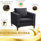 Poltrona Decorativa Riviera Veludo - Star Confort