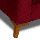 Poltrona Decorativa Riviera Veludo Vermelho - Speciale Home