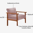 Poltrona Decorativa Rosé Em Veludo Weinfeld