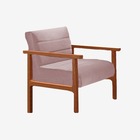 Poltrona Decorativa Rosé Em Veludo Weinfeld