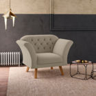 Poltrona Decorativa Roseira Inca Castor