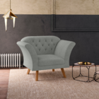 Poltrona Decorativa Roseira Linha Grafite