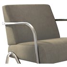 Poltrona Decorativa Sabrina Suede Animale Bege Mobisul