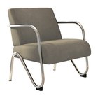 Poltrona Decorativa Sabrina Suede Animale Bege Mobisul