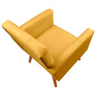Poltrona Decorativa Sabrina Veludo Amarelo - Speciale Home