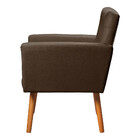 Poltrona Decorativa Sabrina Veludo Marrom Chocolate - Star Co