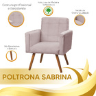Poltrona Decorativa Sabrina Veludo - Star Confort