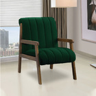 Poltrona Decorativa Sala Base De Madeira Kit 2 Daline Bouclê