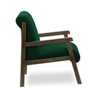 Poltrona Decorativa Sala Base De Madeira Kit 2 Daline Bouclê