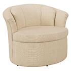 Poltrona Decorativa Sala De Estar 93cm Redonda Rubia M22 Linh