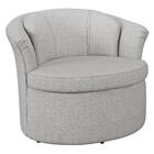 Poltrona Decorativa Sala De Estar 93cm Redonda Rubia M22 Linh