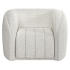 Poltrona Decorativa Sala De Estar Adam Boucle Branco G45 - Gr