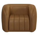 Poltrona Decorativa Sala De Estar Adam Pu Caramelo G45 - Gran