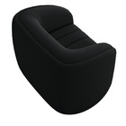 Poltrona Decorativa Sala De Estar Adam Veludo Preto G45 - Gra