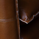 Poltrona Decorativa Sala De Estar América Couro Conhaque - Mo