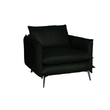 Poltrona Decorativa Sala De Estar América Couro Verde - Mozze