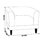 Poltrona Decorativa Sala De Estar Átila Veludo Cinza G52 - Gr