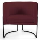 Poltrona Decorativa Sala De Estar Base Aço Betina B-278 Velud