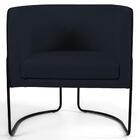 Poltrona Decorativa Sala De Estar Base Aço Betina C-05 Corano