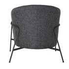 Poltrona Decorativa Sala De Estar Base Aço Grafite Lismore Li