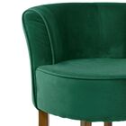 Poltrona Decorativa Sala De Estar Base De Madeira Ayla Veludo