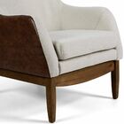 Poltrona Decorativa Sala De Estar Base De Madeira Ema Linho R