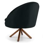 Poltrona Decorativa Sala De Estar Base Giromad Madeira Rafa B