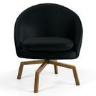 Poltrona Decorativa Sala De Estar Base Ka Madeira Rafa B-300