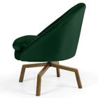 Poltrona Decorativa Sala De Estar Base Ka Madeira Rafa B-303