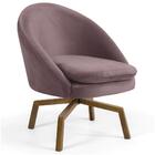 Poltrona Decorativa Sala De Estar Base Ka Madeira Rafa B-305